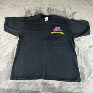 Vintage Planet Hollywood Myrtle Beach‎ Shirt Adult Large Black Eagle 1999 Biker